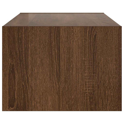 TV-Møbel Brun Eik TV-benk med LED-lys 100X35,5x25 cm