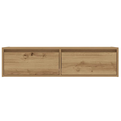 TV-Møbel Artisan Eik Tv-benk med LED-lys 100X35,5x25 cm