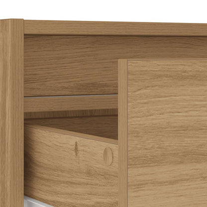 TV-Møbel Artisan Eik Tv-benk med LED-lys 100X35,5x25 cm