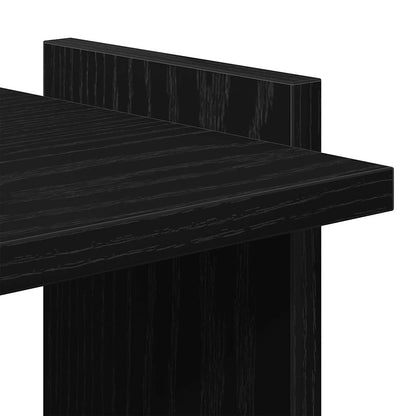 Bokhylle Svart 3 etasjer 60x30x120 cm