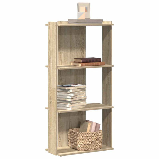 Bokhylle Sonoma Eik 3 etasjer 60x30x120 cm
