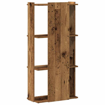 Bokhylle Gammelt Tre 3 etasjer 60x30x120 cm