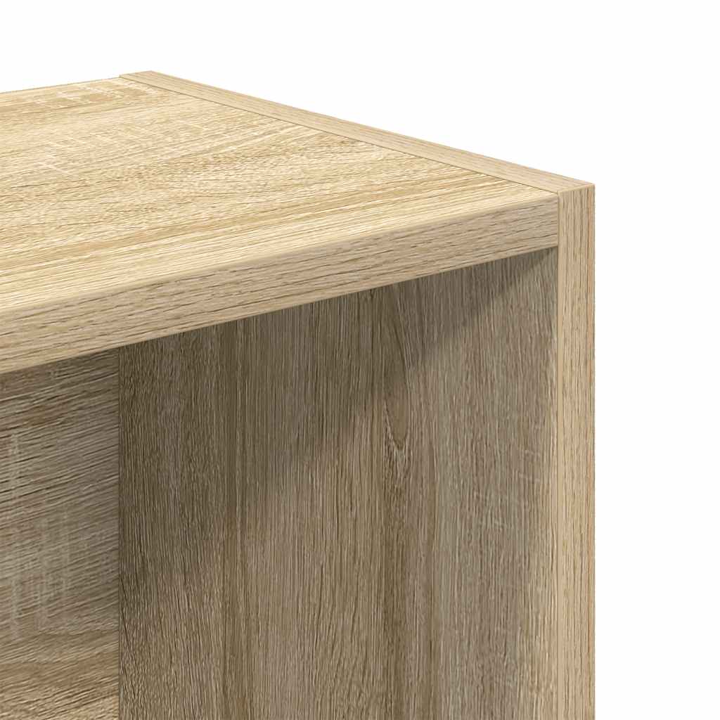 Bokhylle sonoma eik 31x24x102 cm konstruert tre