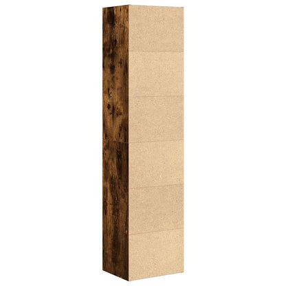 Bokhylle Røkt Eik 31x24x127 cm