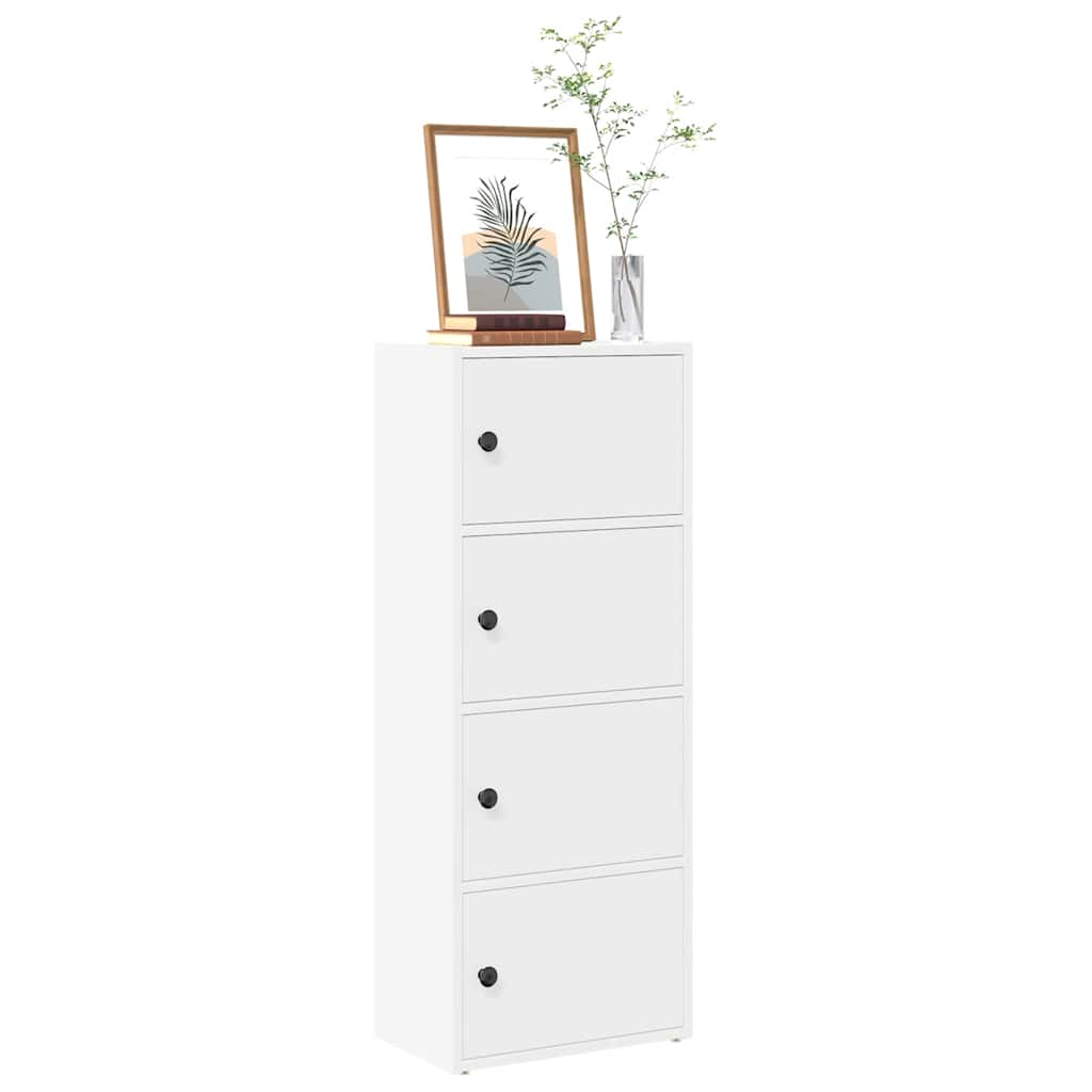 Bokhylle Hvit 40x24x102 cm