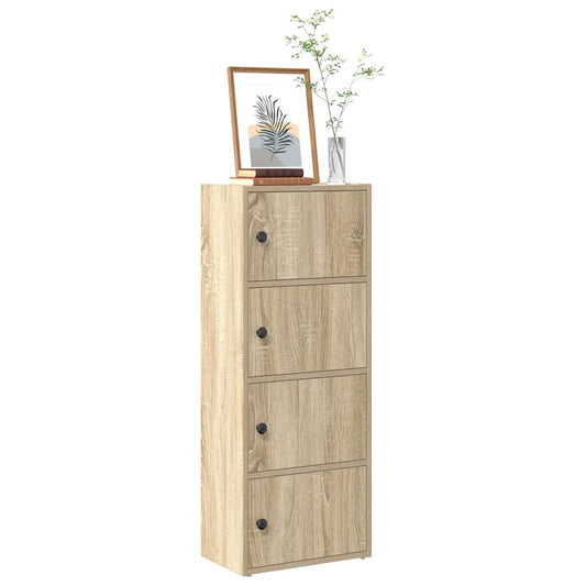 Bokhylle sonoma eik 40x24x102 cm konstruert tre