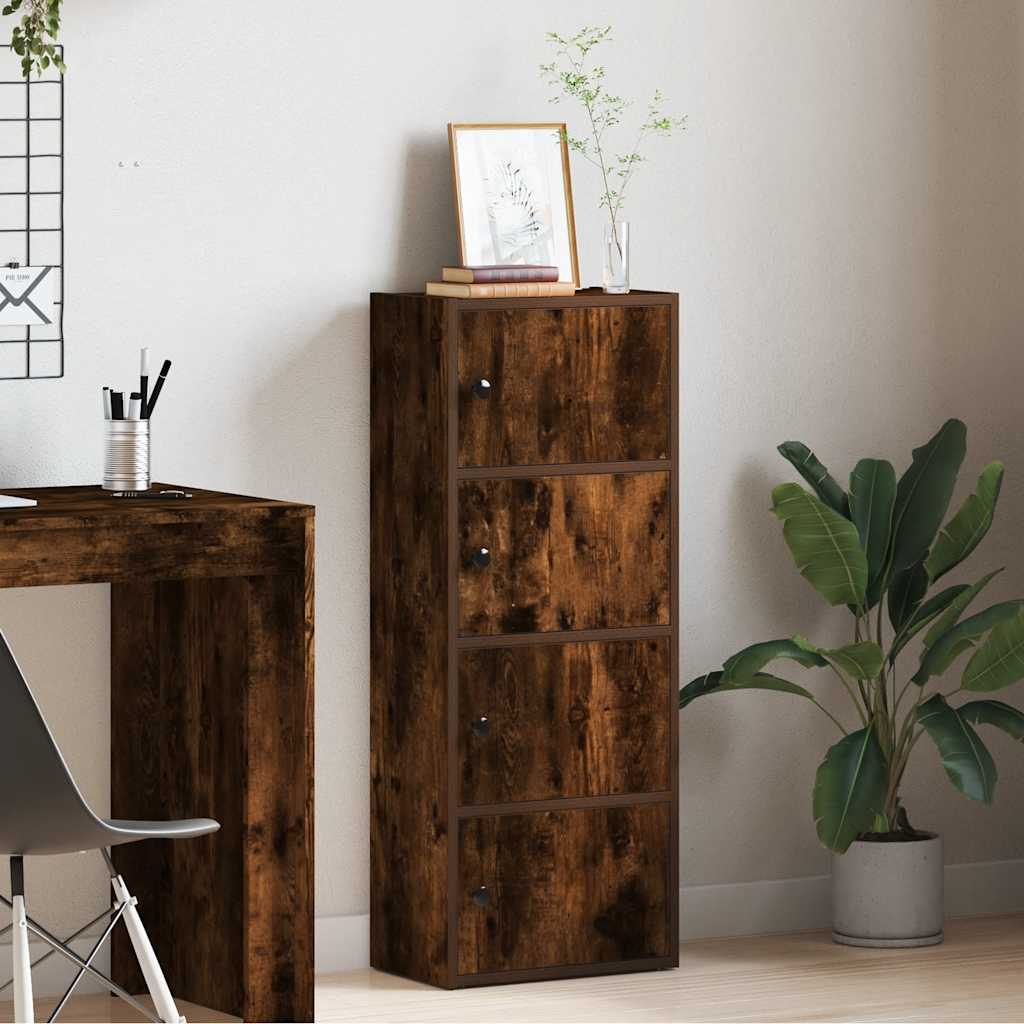 Bokhylle Røkt Eik 40x24x102 cm