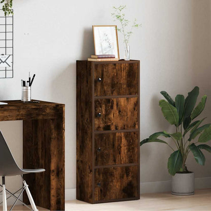 Bokhylle Røkt Eik 40x24x102 cm