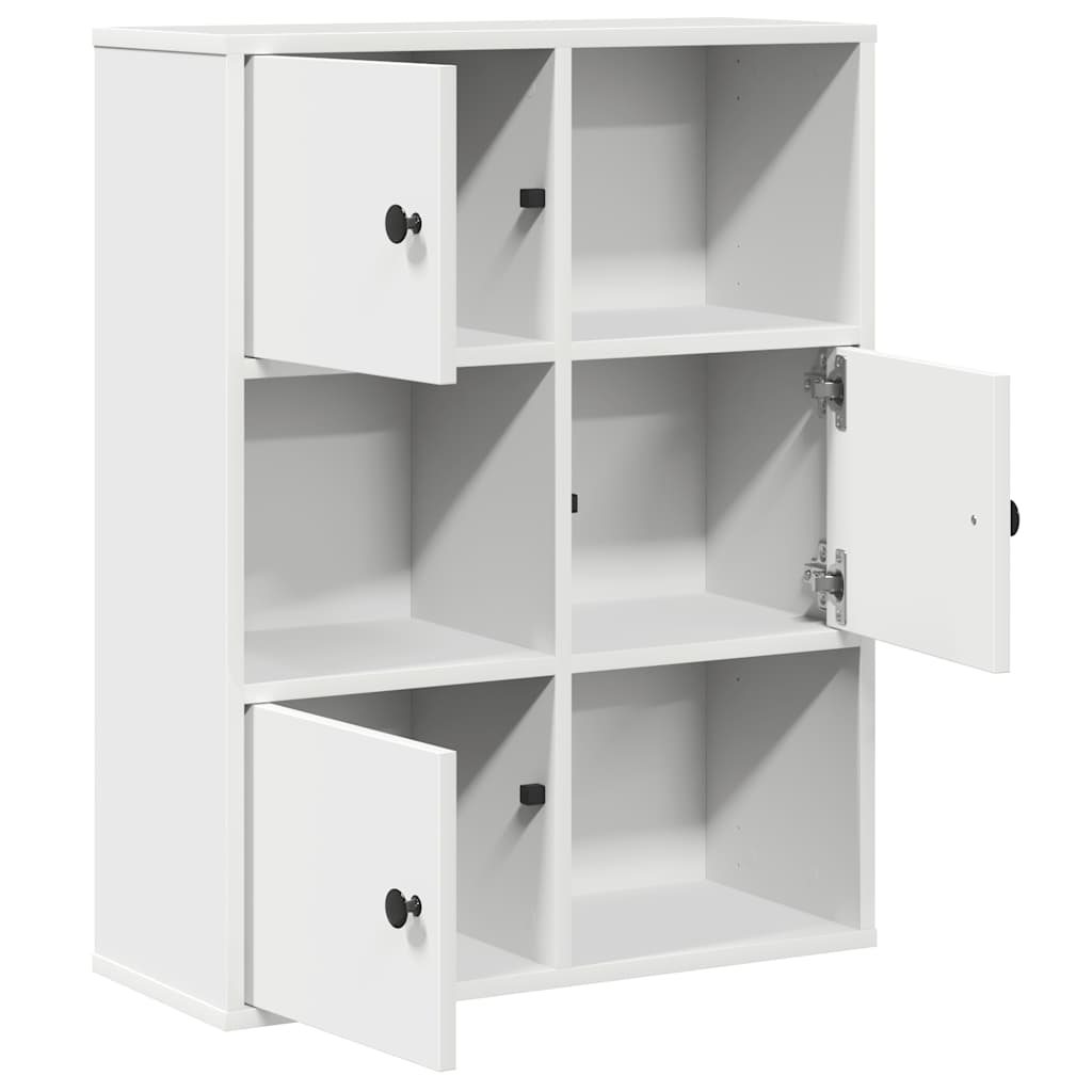 Bokhylle Hvit 60x24x76,5 cm