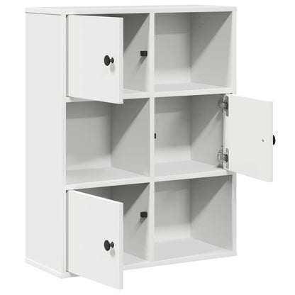 Bokhylle Hvit 60x24x76,5 cm