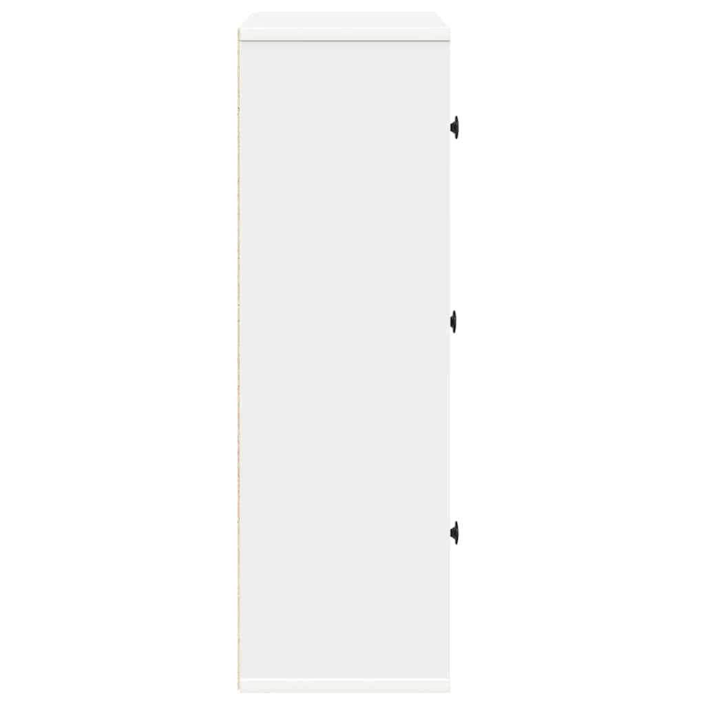 Bokhylle Hvit 60x24x76,5 cm