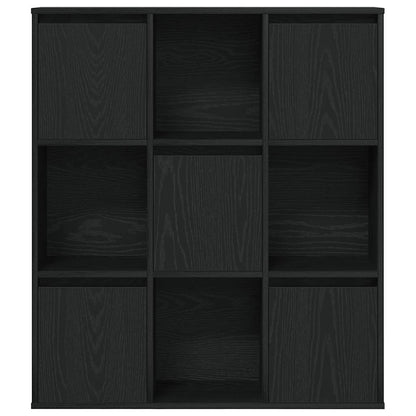 Bokhylle Svart Eik 89x24x101,5 cm