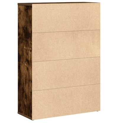 Bokhylle Røkt Eik 60x24x85 cm