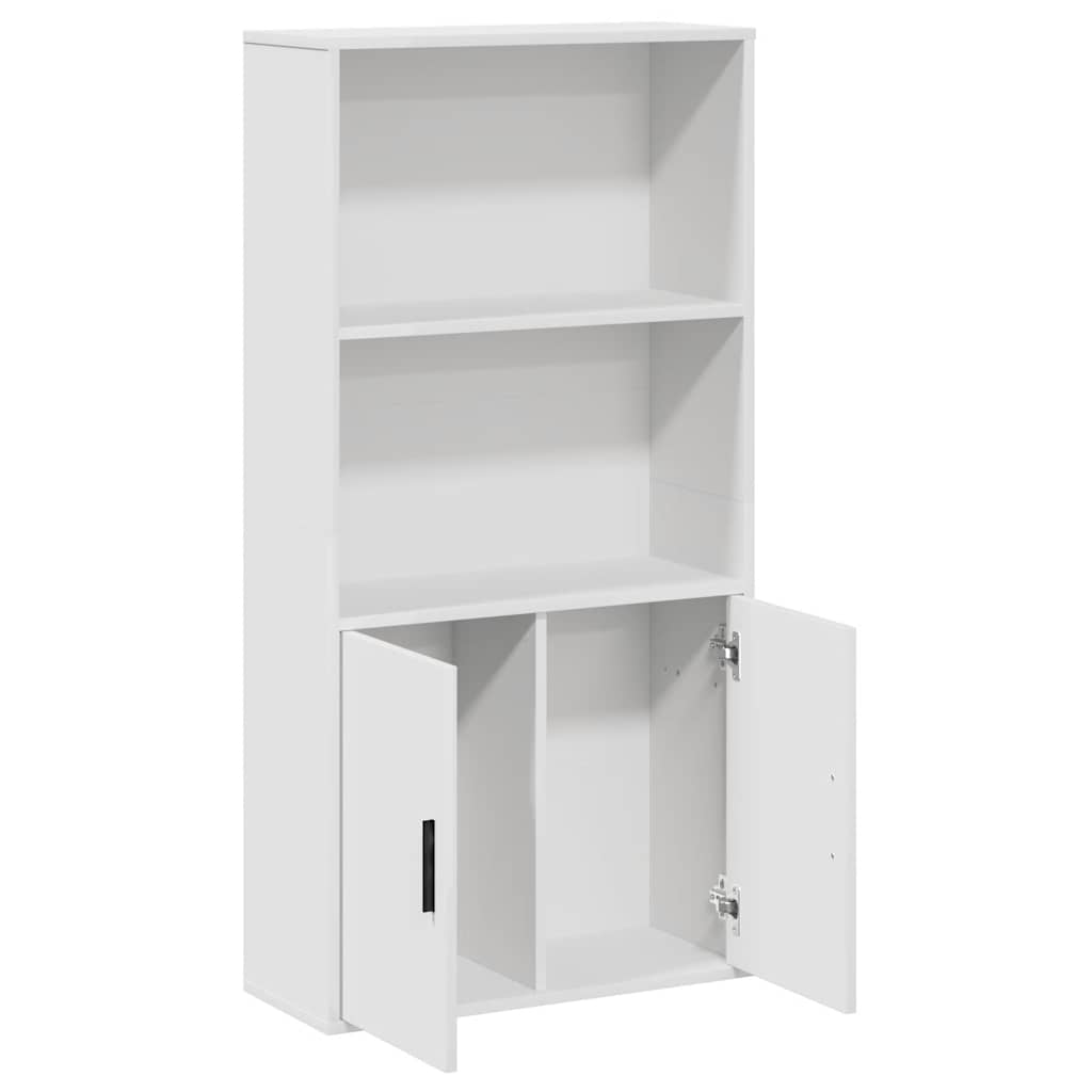 Bokhylle Hvit 60x24x120 cm