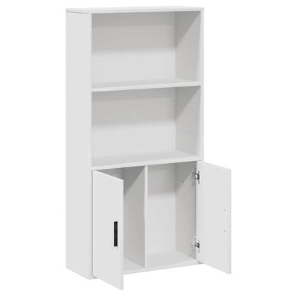 Bokhylle Hvit 60x24x120 cm