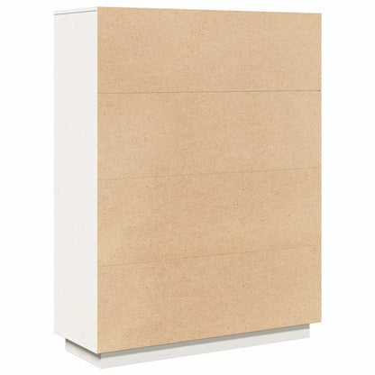 Vitrineskap Hvit 89x34x116,5 cm heltre furu