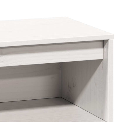 Vitrineskap Hvit 89x34x116,5 cm heltre furu