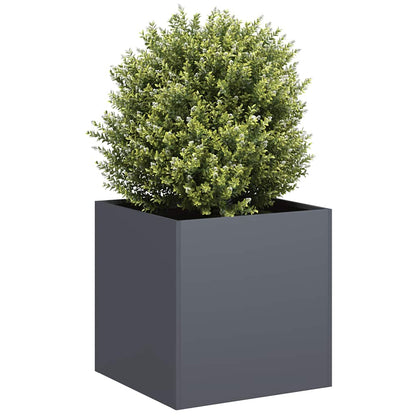 Plantekasse antrasitt 40x40x40 cm kaldvalset stål
