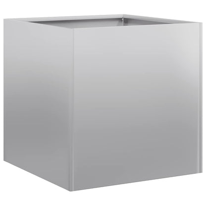 Utendørs Blomsterkasse Plantekasse Metall 40x40x40 cm galvanisert stål
