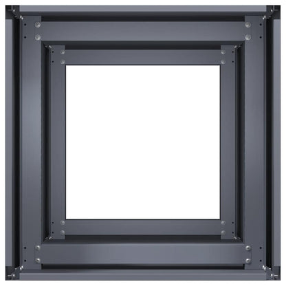 Plantekasse antrasitt 40x40x80 cm kaldvalset stål