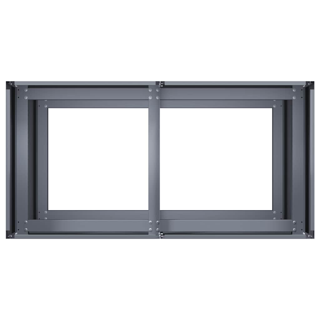 Plantekasse antrasitt 80x40x80 cm kaldvalset stål