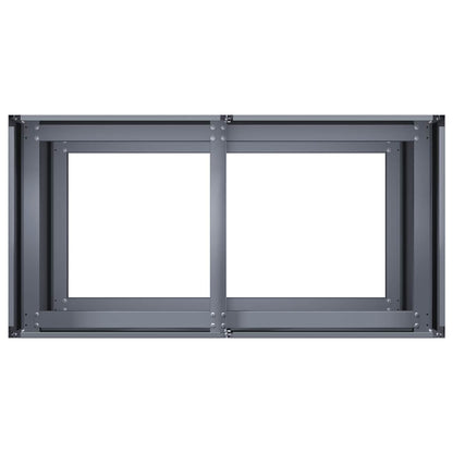 Plantekasse antrasitt 80x40x80 cm kaldvalset stål