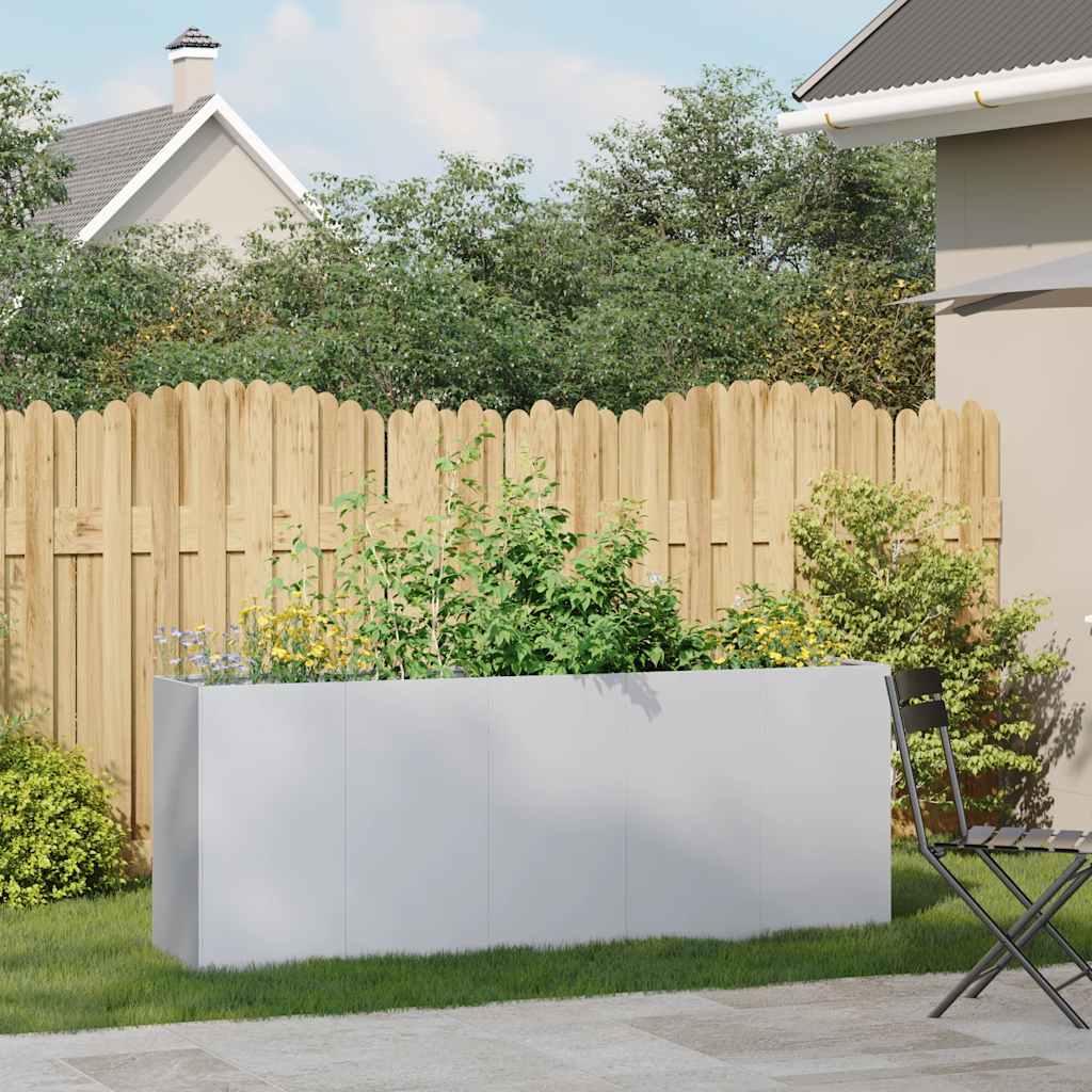 Plantekasse 200x40x80 cm galvanisert stål