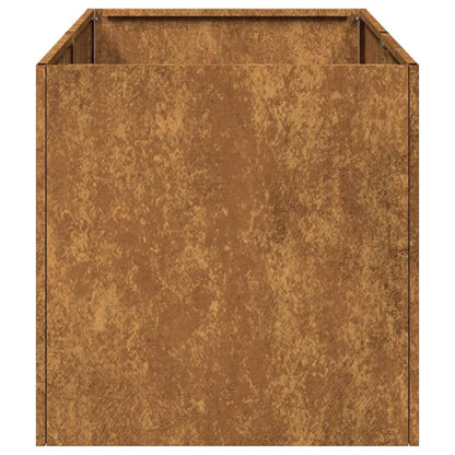 Utendørs Blomsterpotte Metall rust 40x80x40 cm forvitringsstål