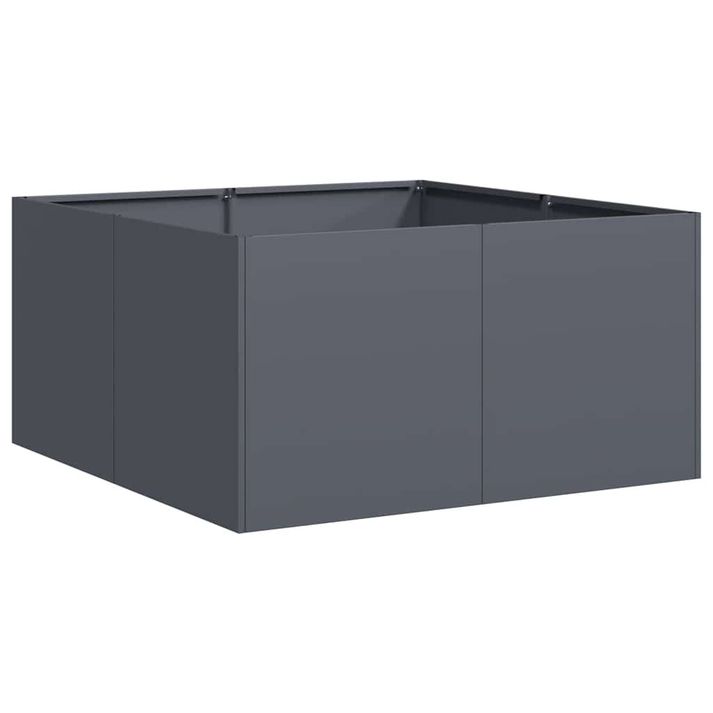 Plantekasse antrasitt 80x80x40 cm kaldvalset stål