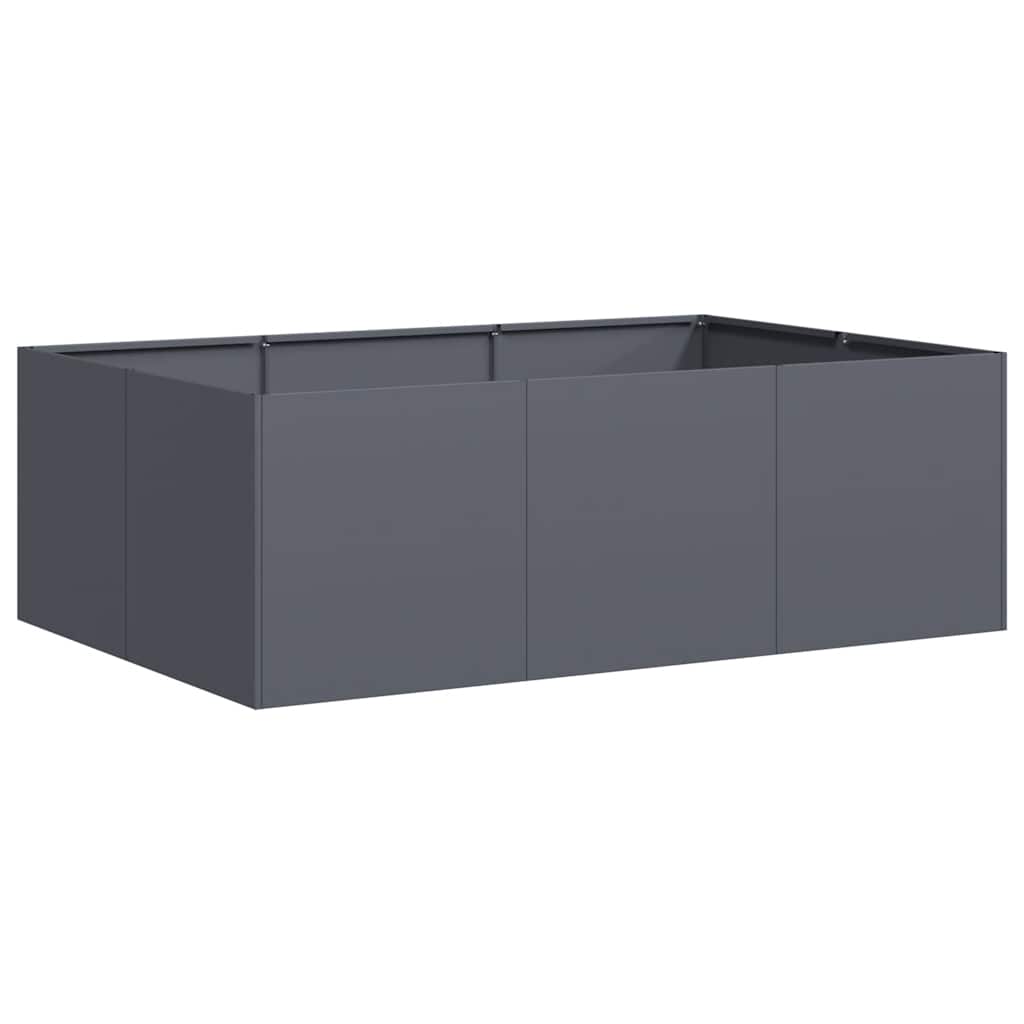 Plantekasse antrasitt 120x80x40 cm stål