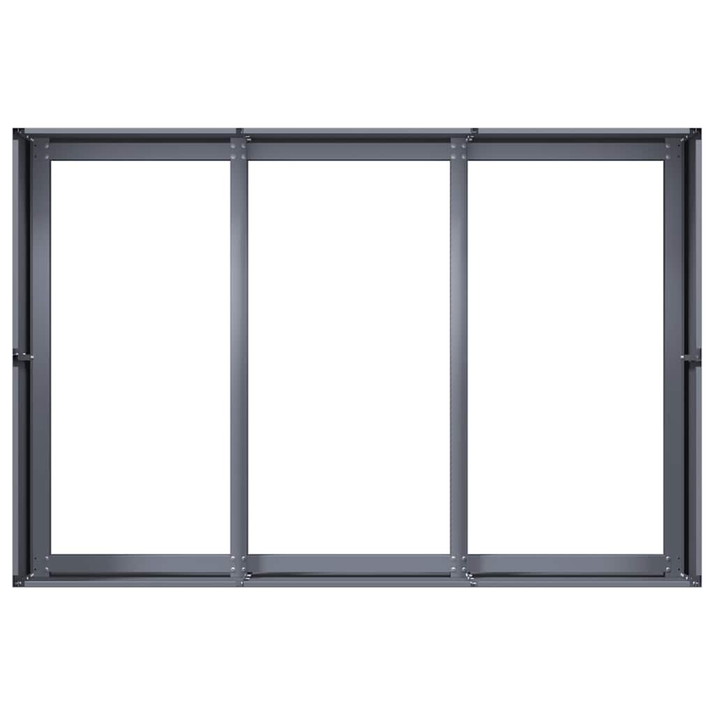 Plantekasse antrasitt 120x80x40 cm stål