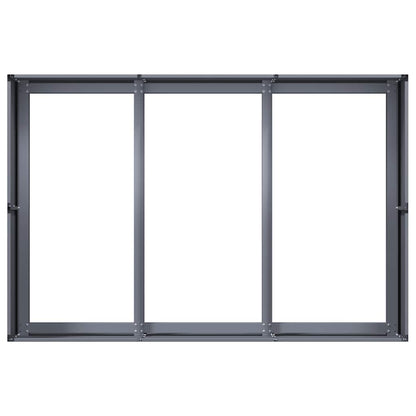 Plantekasse antrasitt 120x80x40 cm stål