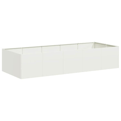 Plantekasse hvit 200x80x40 cm stål