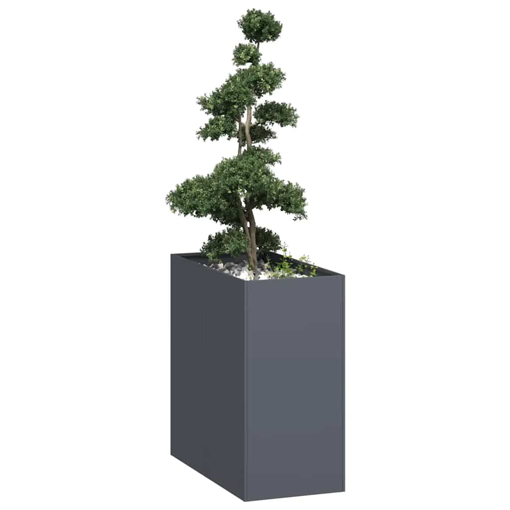 Plantekasse antrasitt 40x80x80 cm stål