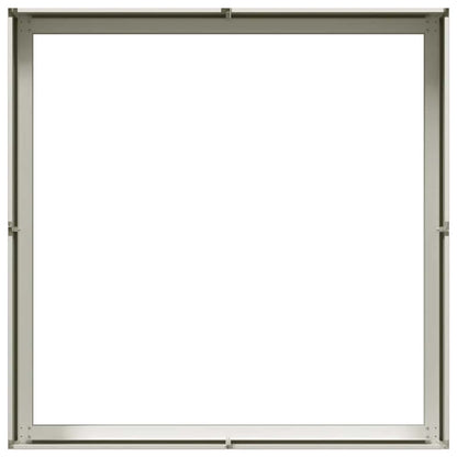 Plantekasse hvit 100x100x30 cm stål