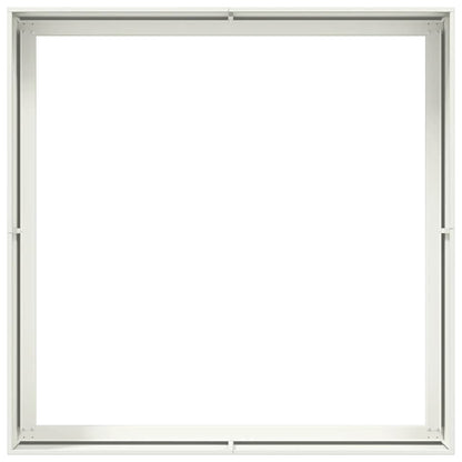 Plantekasse hvit 100x100x40 cm stål