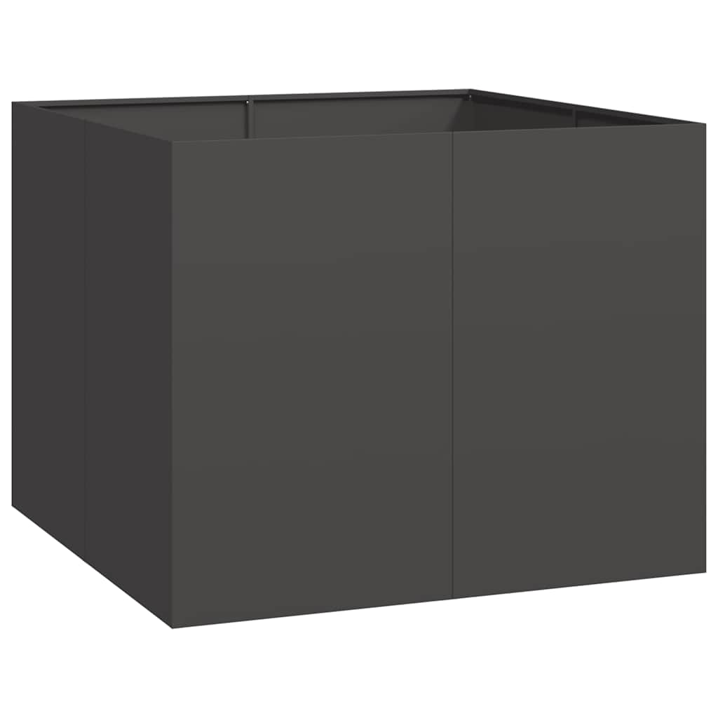 Plantekasse svart 100x100x80 cm stål