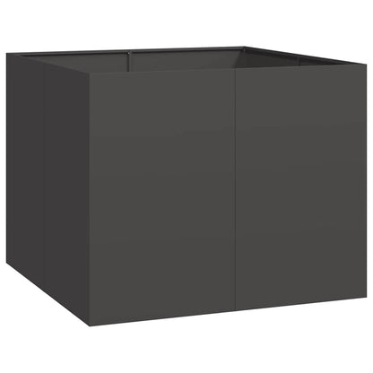Plantekasse svart 100x100x80 cm stål