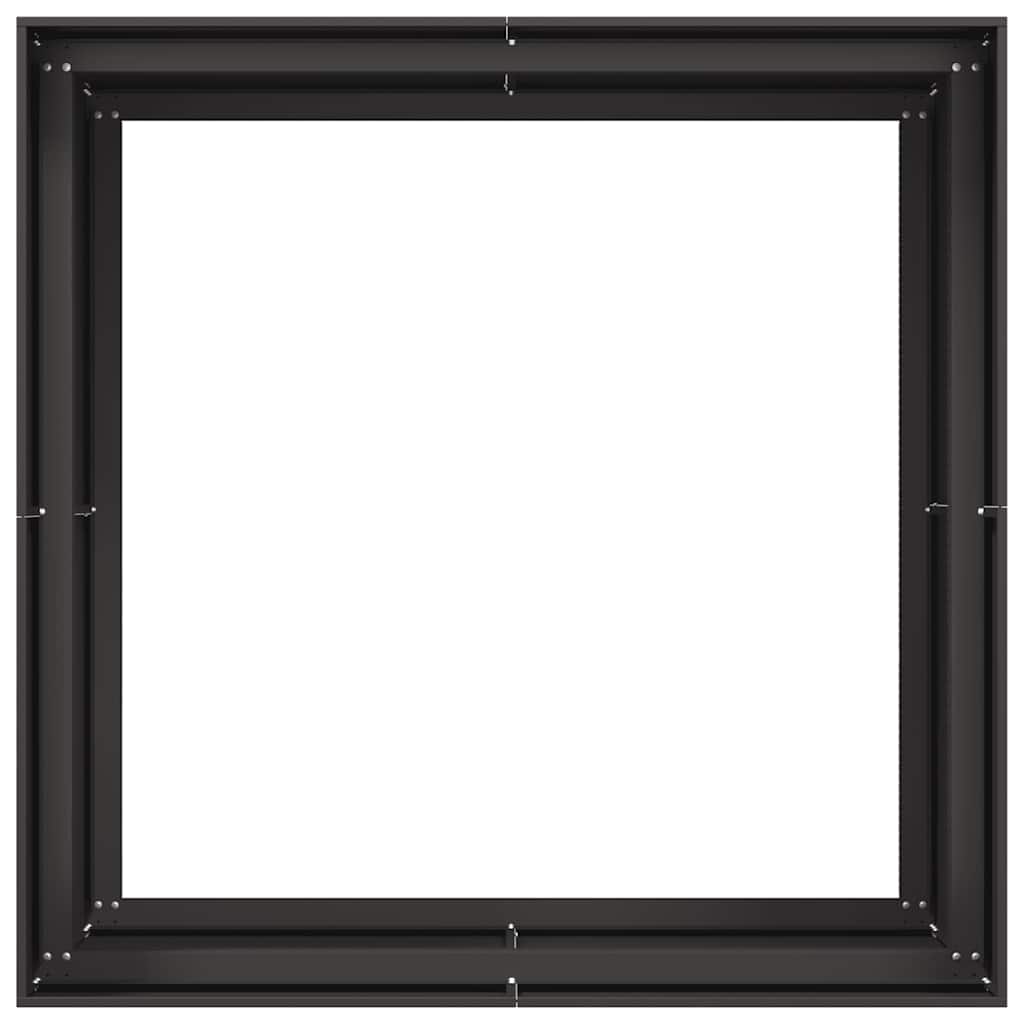 Plantekasse svart 100x100x80 cm stål
