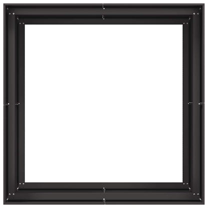 Plantekasse svart 100x100x80 cm stål