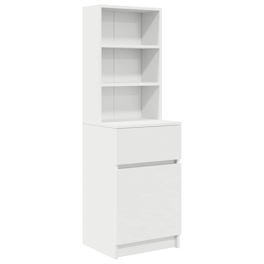 Nattbord Sengbord Hvit 39x35x125 cm