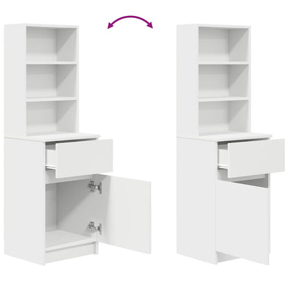 Nattbord Sengbord Hvit 39x35x125 cm