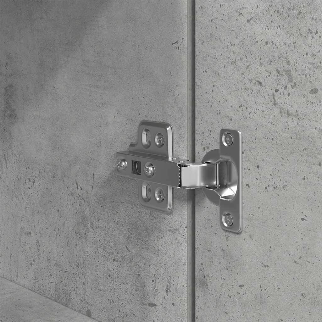 Nattbord Sengbord Betonggrå 39x35x125 cm