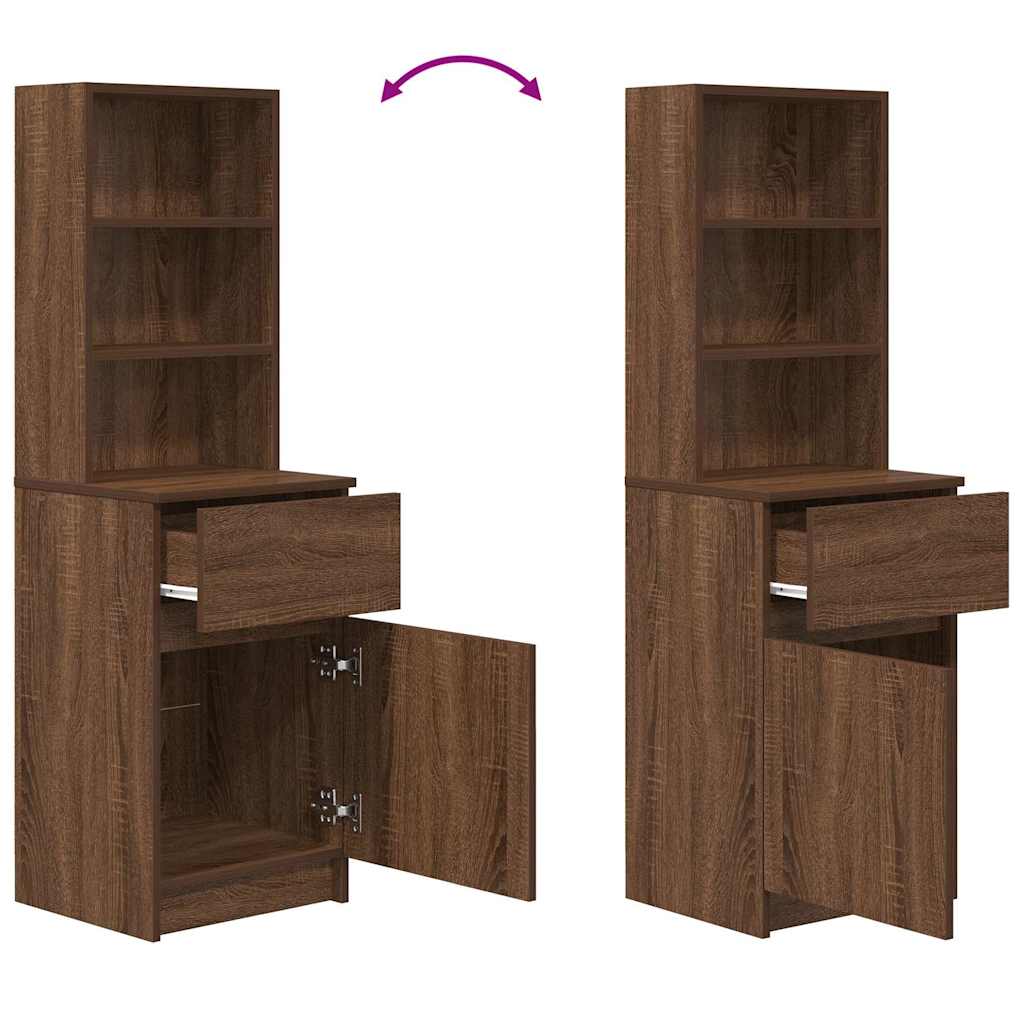 Nattbord Sengbord Brun Eik 39x35x125 cm