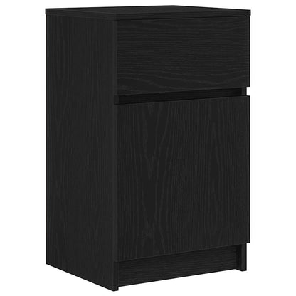 Nattbord Sengbord Svart 39x35x65 cm