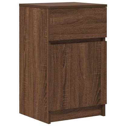 Nattbord Sengbord Brun Eik 39x35x65 cm