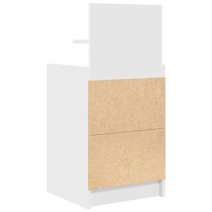 Nattbord Sengbord Hvit med 2 skuffer 38x34x80 cm