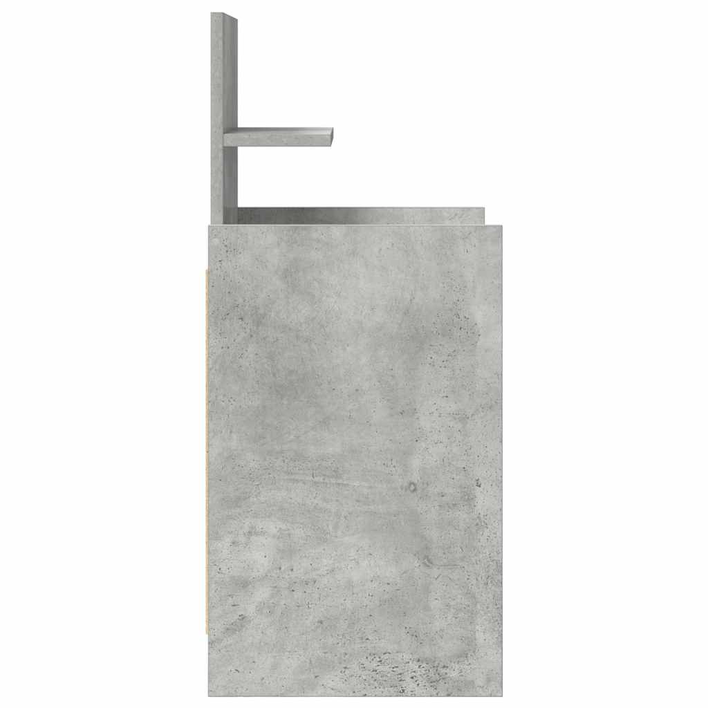 Nattbord Sengbord Betonggrå med 2 skuffer 38x34x80 cm
