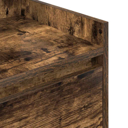 Nattbord Sengbord Røkt Eik med 2 skuffer 38x34x80 cm