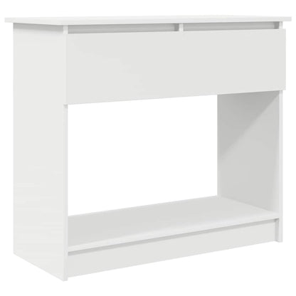 Avlastningsbord Konsollbord Hvit med skuffer 85,5x38,5x74,5 cm